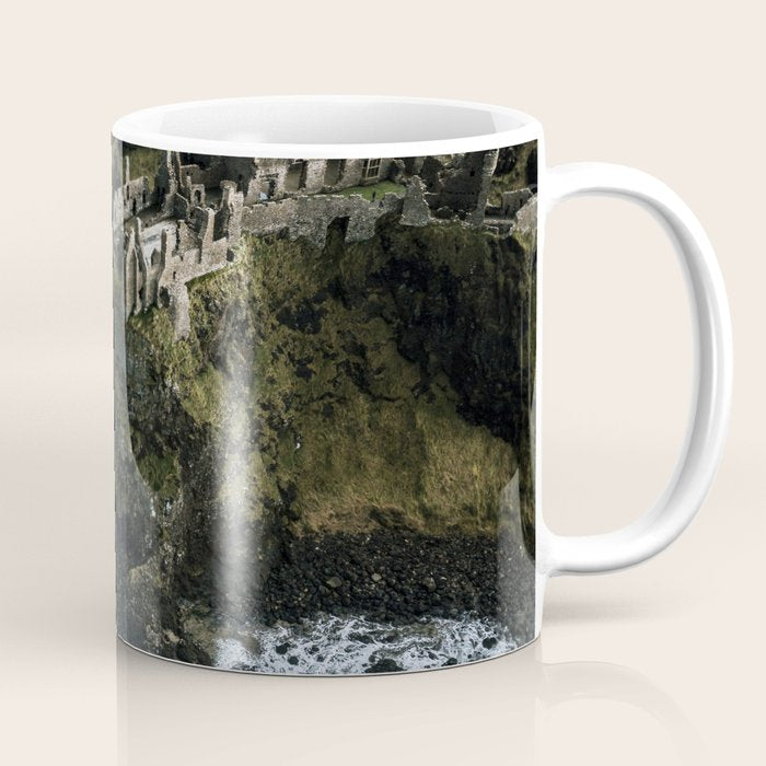 Castle Ruin by the Irish Sea Coffee Mug Gallery Image 1