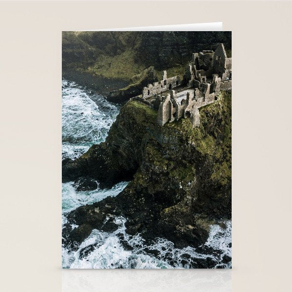 Castle Ruin by the Irish Sea Stationery Card Gallery Image 1