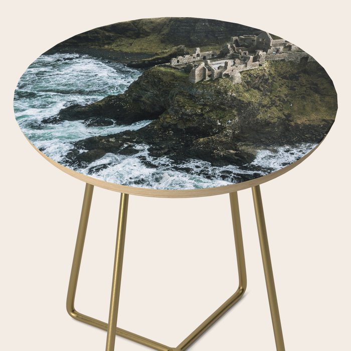 Castle Ruin by the Irish Sea Side Table Gallery Image 2