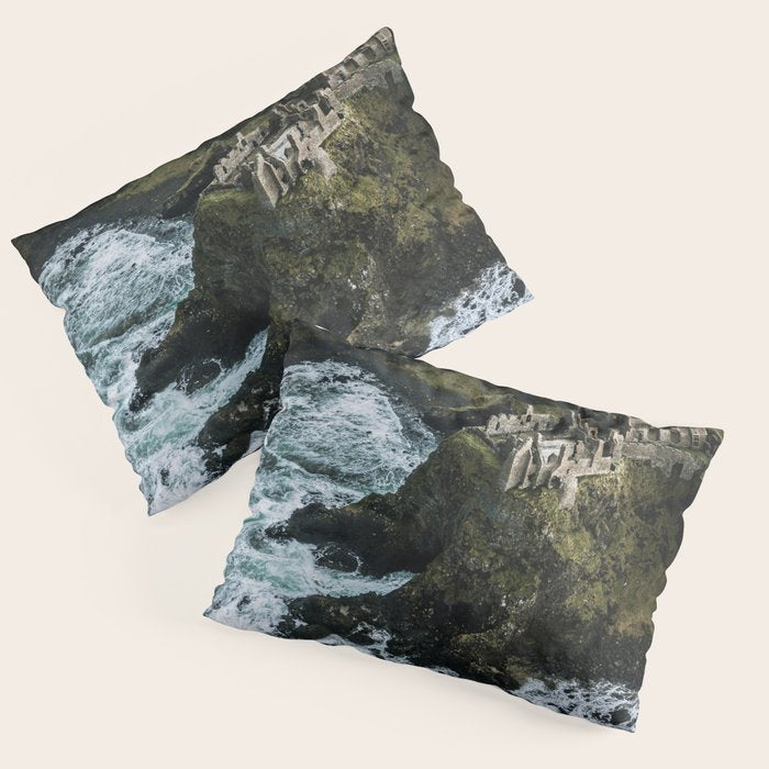 Castle Ruin by the Irish Sea Pillow Sham Gallery Image 3