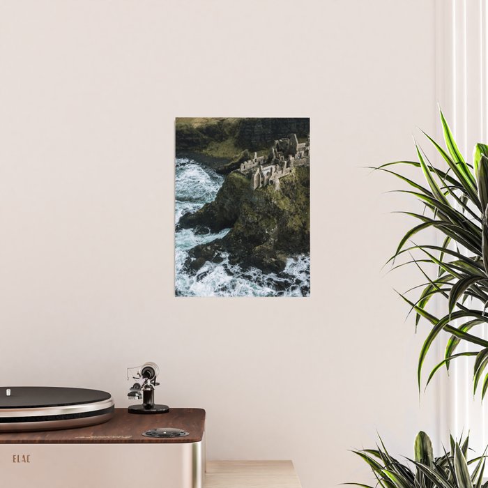 Castle Ruin by the Irish Sea Poster Gallery Image 2