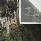 Castle Ruin by the Irish Sea Wall Tapestry Gallery Image 3