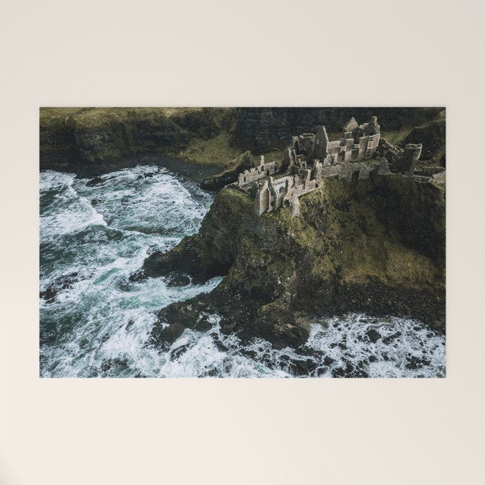 Castle Ruin by the Irish Sea Welcome Mat Gallery Image 1