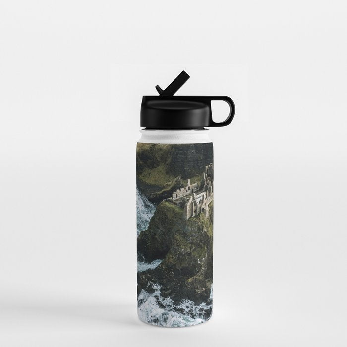 Castle Ruin by the Irish Sea Water Bottle Gallery Image 1
