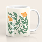 Midcentury Nasturtium on Vines Coffee Mug Gallery Image 1