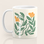 Midcentury Nasturtium on Vines Coffee Mug Gallery Image 3