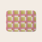 Bold Checked Design Bath Mat Gallery Image 1
