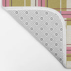 Bold Checked Design Bath Mat Gallery Image 2