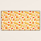 Summer Daisy: Tangerine Edition Desk Mat Gallery Image 3