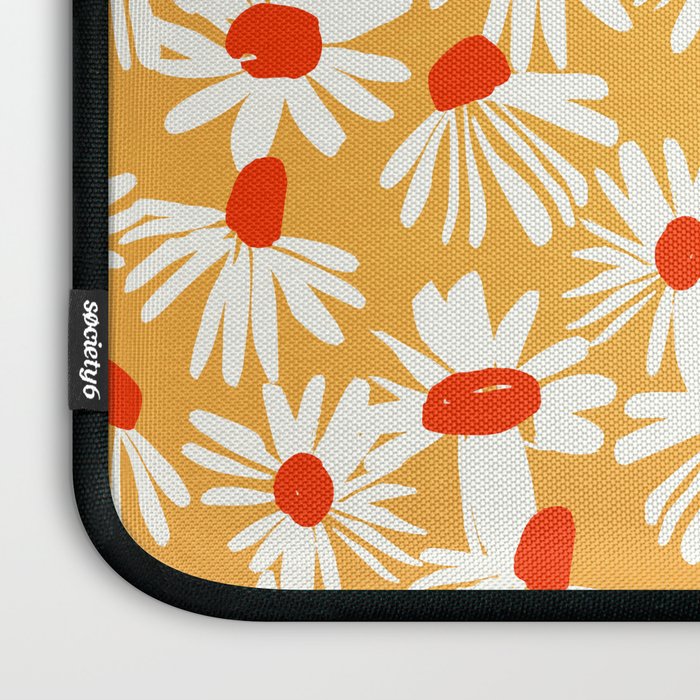 Summer Daisy: Tangerine Edition Laptop Sleeve Gallery Image 3