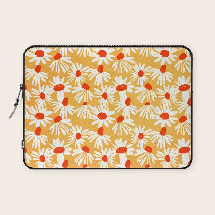 Summer Daisy: Tangerine Edition Laptop Sleeve Gallery Image 1