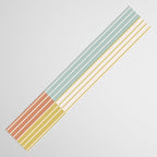 Color Block Line Abstract IX Coastal Beachy Table Runner Gallery Image 3