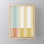 Color Block Line Abstract IX Coastal Beachy Mini Art Print Gallery Image 1