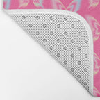 y2k pop super butterfly pink Bath Mat Gallery Image 2