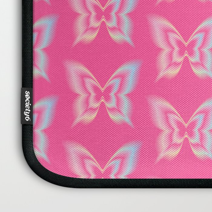 y2k pop super butterfly pink Laptop Sleeve Gallery Image 3