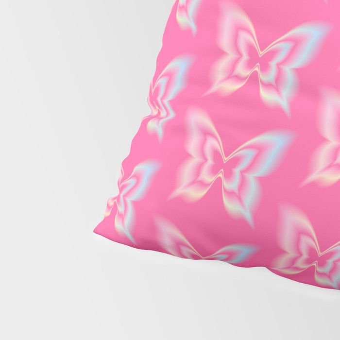 y2k pop super butterfly pink Pillow Sham Gallery Image 4