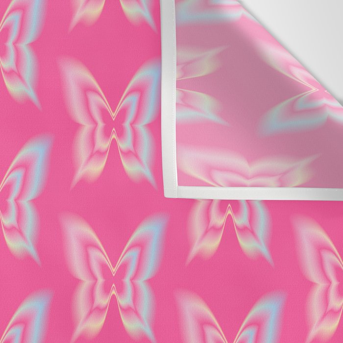 y2k pop super butterfly pink Wall Tapestry Gallery Image 3