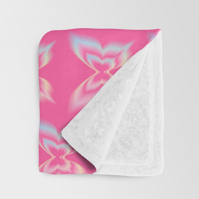 y2k pop super butterfly pink Throw Blanket Gallery Image 3