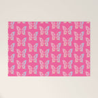 y2k pop super butterfly pink Welcome Mat Gallery Image 1