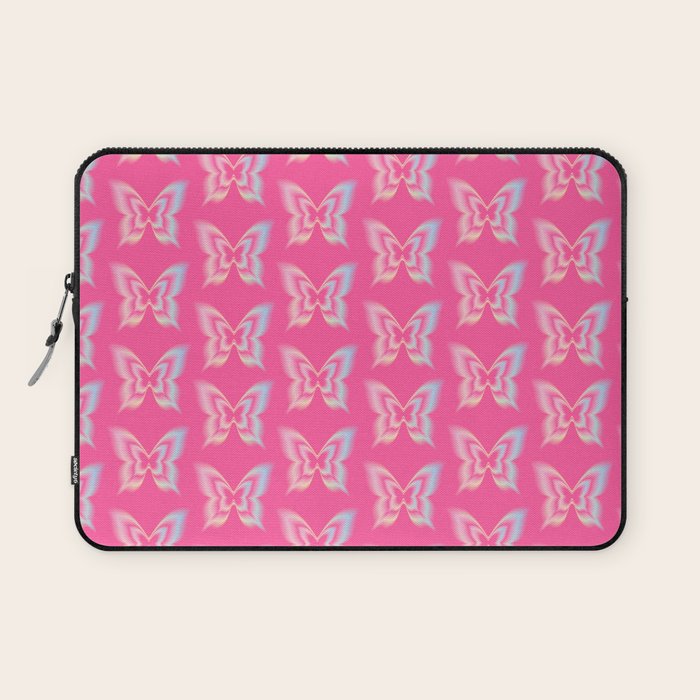 y2k pop super butterfly pink Laptop Sleeve Gallery Image 1