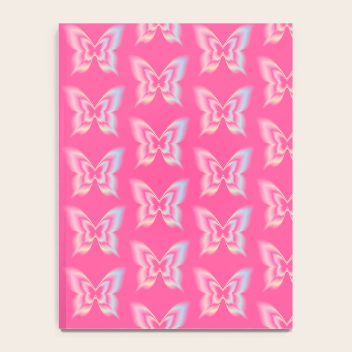 y2k pop super butterfly pink Notebook Gallery Image 4