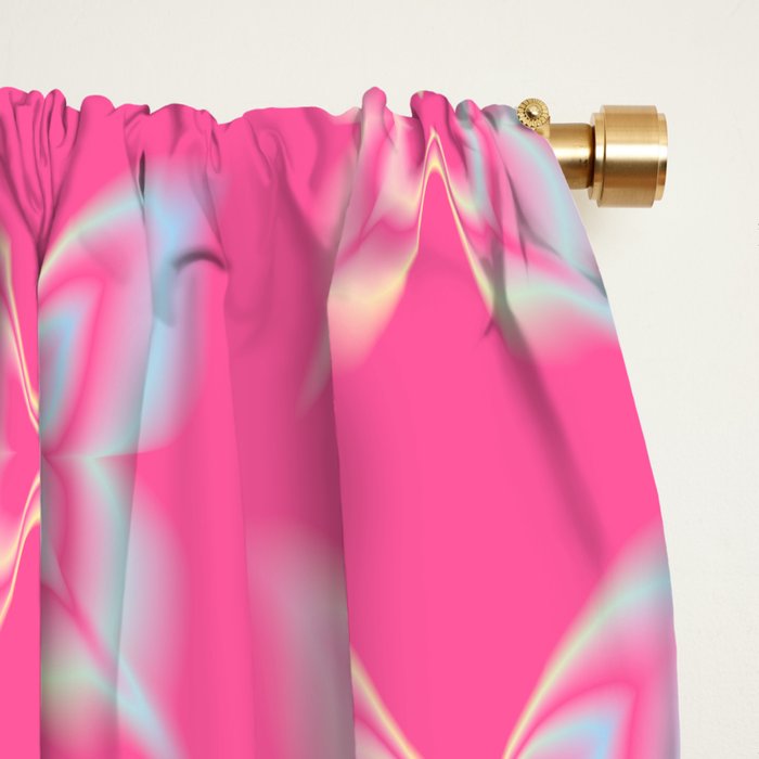 y2k pop super butterfly pink Window Curtain Gallery Image 2