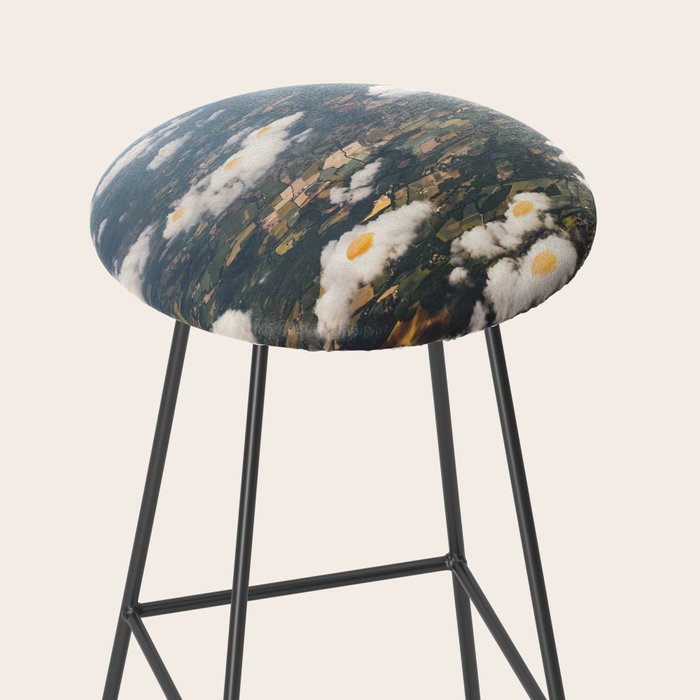 Eggy Clouds - Sunny side up clouds Stool Gallery Image 2