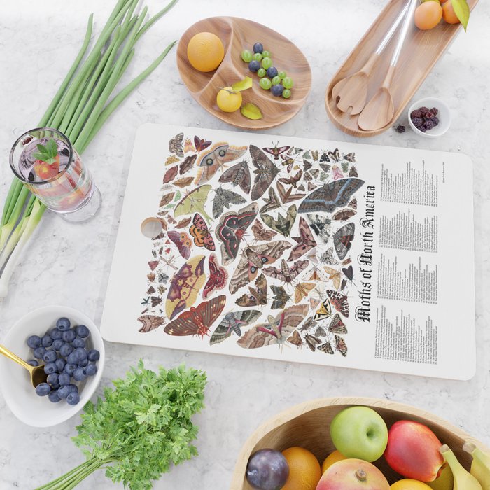 Moths of North America Cutting Board Gallery Image 2