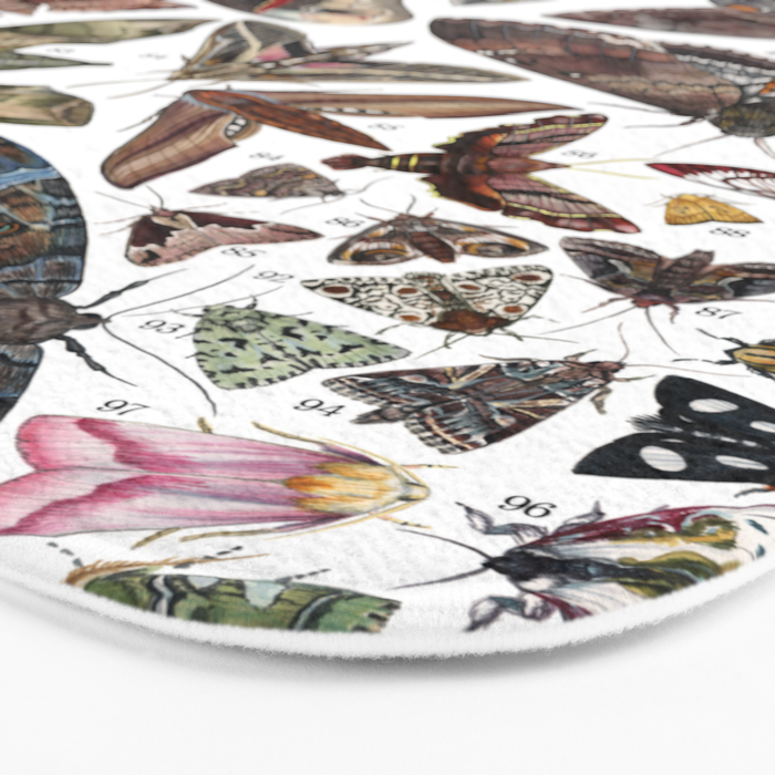 Moths of North America Bath Mat Gallery Image 3