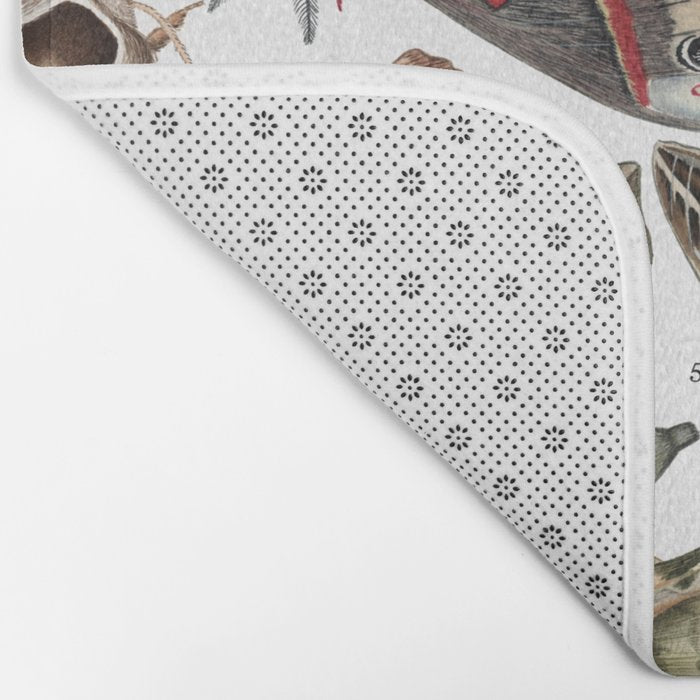 Moths of North America Bath Mat Gallery Image 2