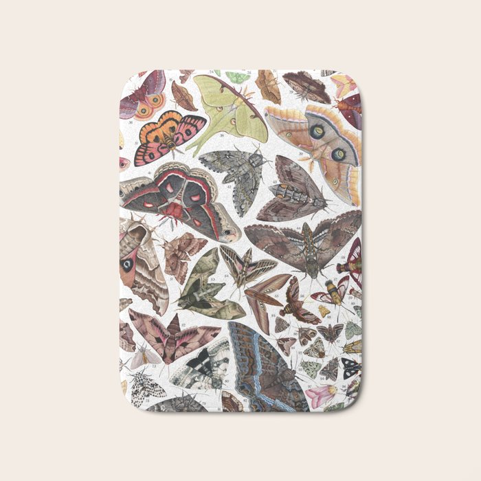 Moths of North America Bath Mat Gallery Image 1