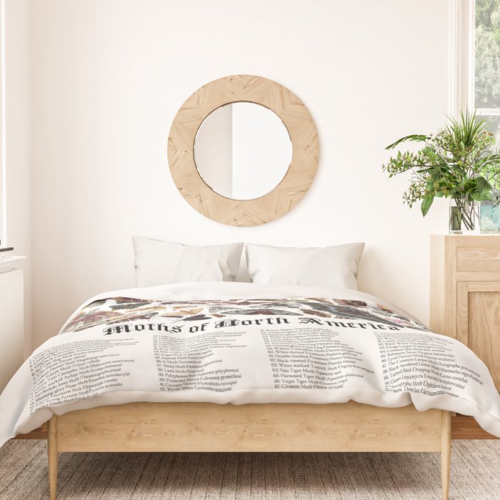 Moths of North America Duvet Cover Gallery Image 3