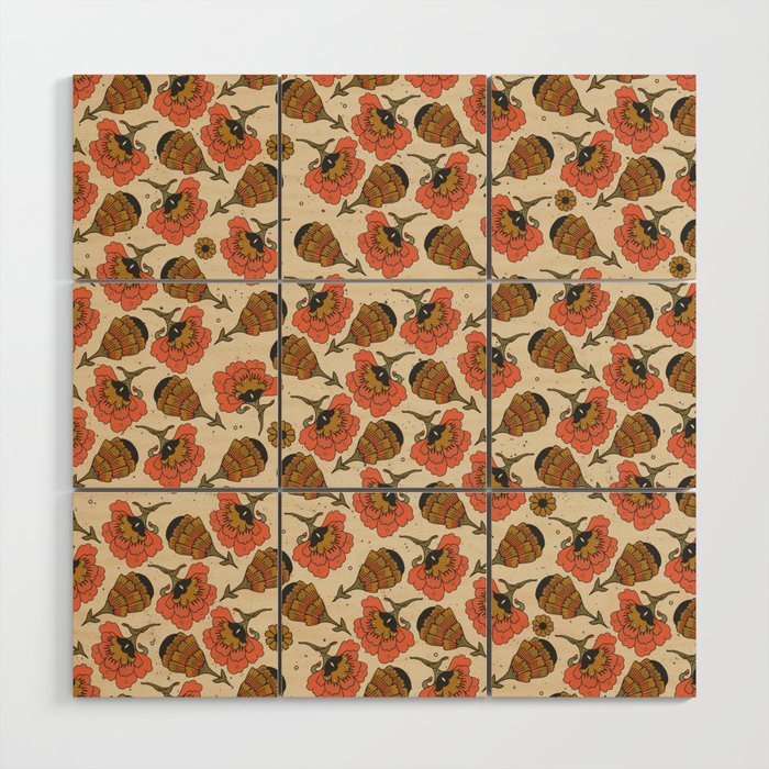 Day By Day Pattern  Wood Wall Art Gallery Image 1