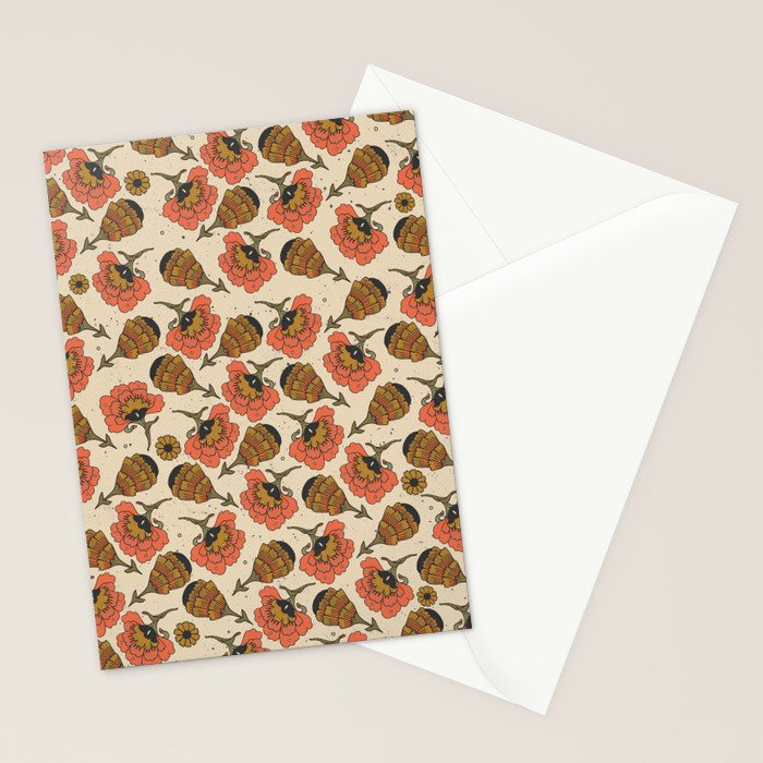 Day By Day Pattern  Stationery Card Gallery Image 2