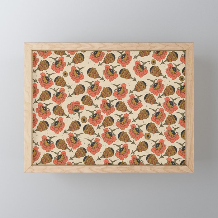 Day By Day Pattern  Mini Art Print Gallery Image 1