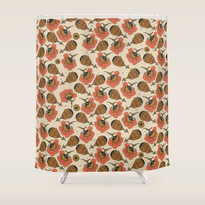 Day By Day Pattern  Shower Curtain Gallery Image 1