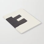 Black and White Minimalist Shapes Mid century Ink painting Notebook Gallery Image 2