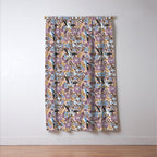 Vintage Floral Swallow Window Curtain Gallery Image 3