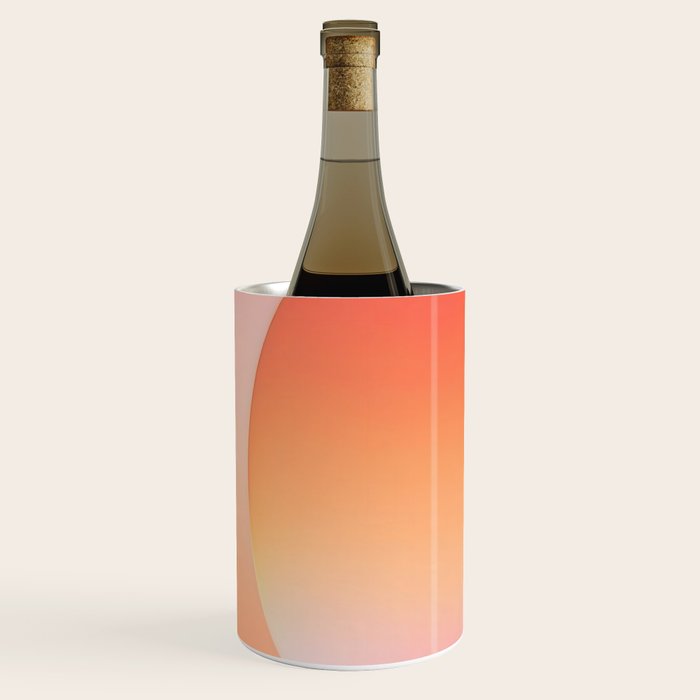 The Light Within, Spiritual Positivity Yoga Aura, Energy Soft Gradient Iridescent Glow, Mindfulness Graphic Design Motivational  Wine Chiller Gallery Image 2