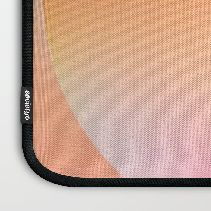The Light Within, Spiritual Positivity Yoga Aura, Energy Soft Gradient Iridescent Glow, Mindfulness Graphic Design Motivational  Laptop Sleeve Gallery Image 3