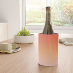 The Light Within, Spiritual Positivity Yoga Aura, Energy Soft Gradient Iridescent Glow, Mindfulness Graphic Design Motivational  Wine Chiller Gallery Image 4
