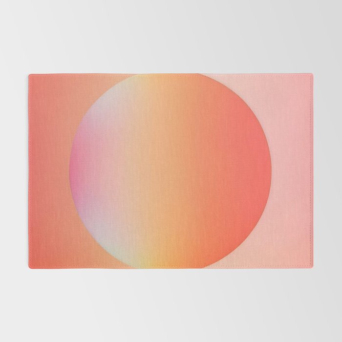 The Light Within, Spiritual Positivity Yoga Aura, Energy Soft Gradient Iridescent Glow, Mindfulness Graphic Design Motivational  Rug Gallery Image 2