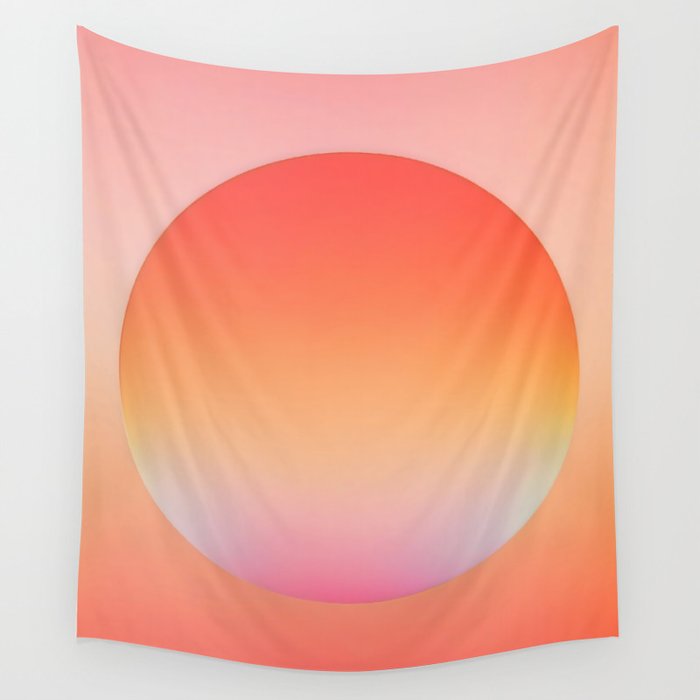 The Light Within, Spiritual Positivity Yoga Aura, Energy Soft Gradient Iridescent Glow, Mindfulness Graphic Design Motivational  Wall Tapestry Gallery Image 4