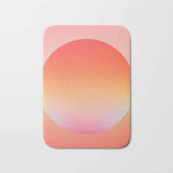 The Light Within, Spiritual Positivity Yoga Aura, Energy Soft Gradient Iridescent Glow, Mindfulness Graphic Design Motivational  Bath Mat Gallery Image 1