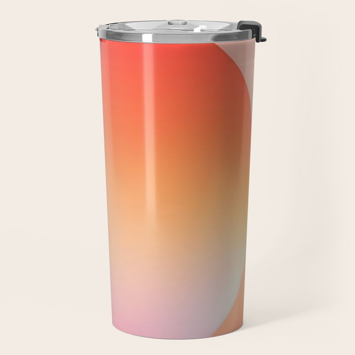 The Light Within, Spiritual Positivity Yoga Aura, Energy Soft Gradient Iridescent Glow, Mindfulness Graphic Design Motivational  Travel Mug Gallery Image 2