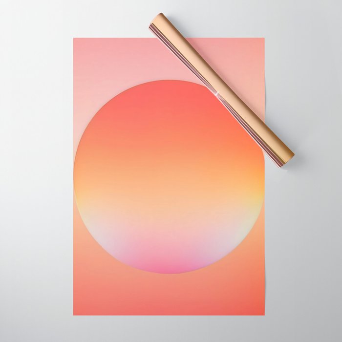 The Light Within, Spiritual Positivity Yoga Aura, Energy Soft Gradient Iridescent Glow, Mindfulness Graphic Design Motivational  Wrapping Paper Gallery Image 1