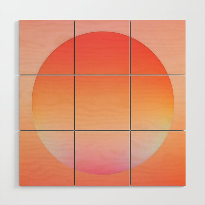 The Light Within, Spiritual Positivity Yoga Aura, Energy Soft Gradient Iridescent Glow, Mindfulness Graphic Design Motivational  Wood Wall Art Gallery Image 1