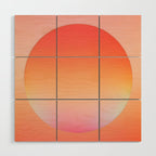 The Light Within, Spiritual Positivity Yoga Aura, Energy Soft Gradient Iridescent Glow, Mindfulness Graphic Design Motivational  Wood Wall Art Gallery Image 1
