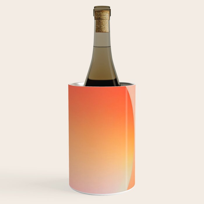 The Light Within, Spiritual Positivity Yoga Aura, Energy Soft Gradient Iridescent Glow, Mindfulness Graphic Design Motivational  Wine Chiller Gallery Image 3