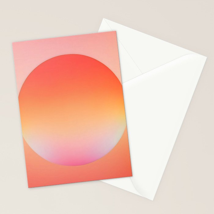 The Light Within, Spiritual Positivity Yoga Aura, Energy Soft Gradient Iridescent Glow, Mindfulness Graphic Design Motivational  Stationery Card Gallery Image 2
